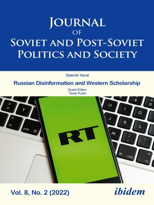 cover image of Journal of Soviet and Post-Soviet Politics and Society